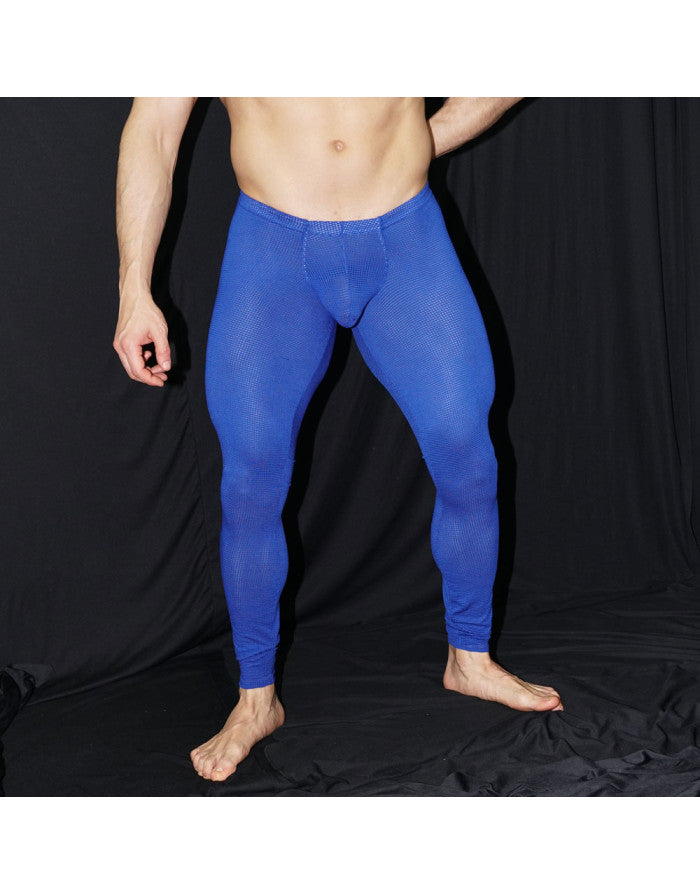 Arroyman Men's Blue Mesh Runner Tights Pants RNR013M