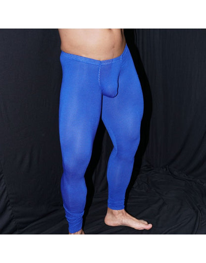 Arroyman Men's Blue Mesh Runner Tights Pants RNR013M