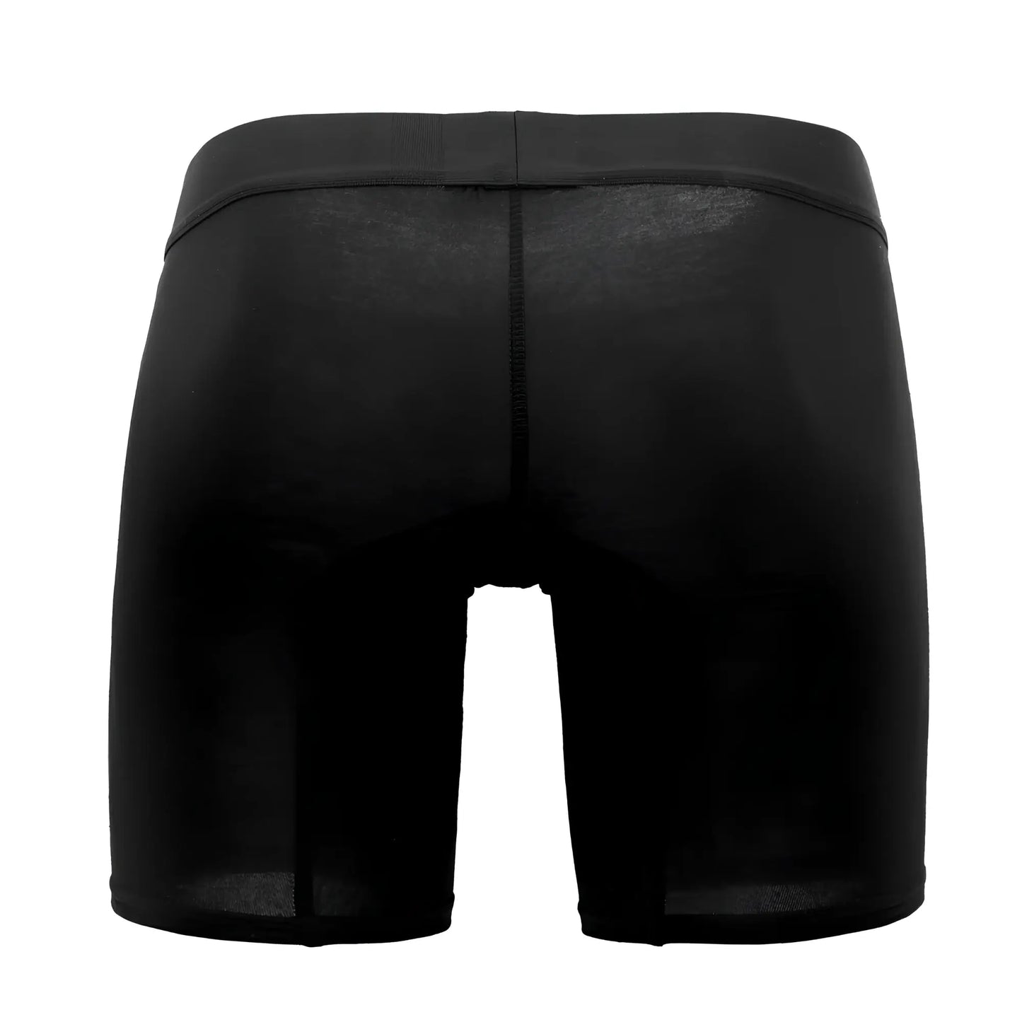 Black hawai 41903 solid athletic boxer briefs with form-fitting design smooth elastic waistband and subtle seam detailing