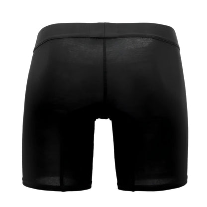 Black hawai 41903 solid athletic boxer briefs with form-fitting design smooth elastic waistband and subtle seam detailing