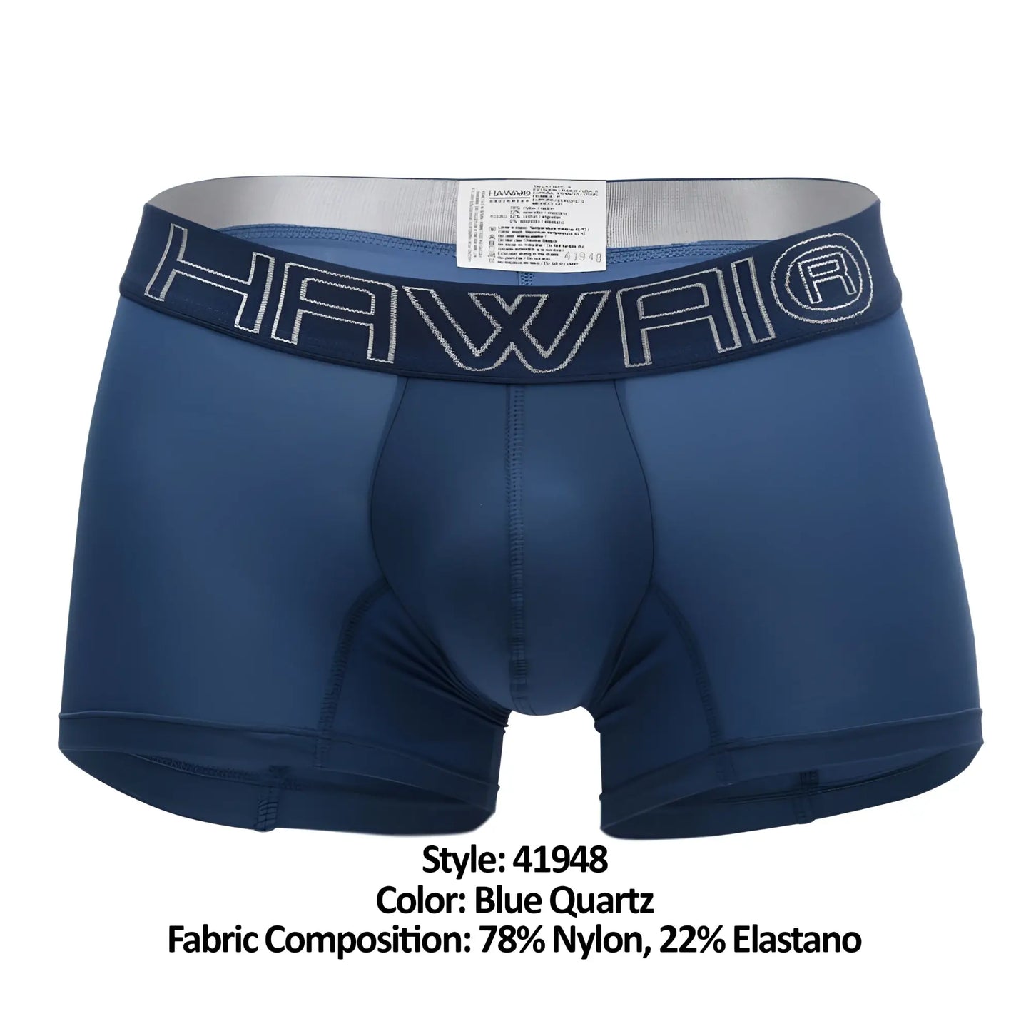 Blue quartz hawai 41948 men’s boxer briefs made of 78 nylon and 22 elastane for comfortable support