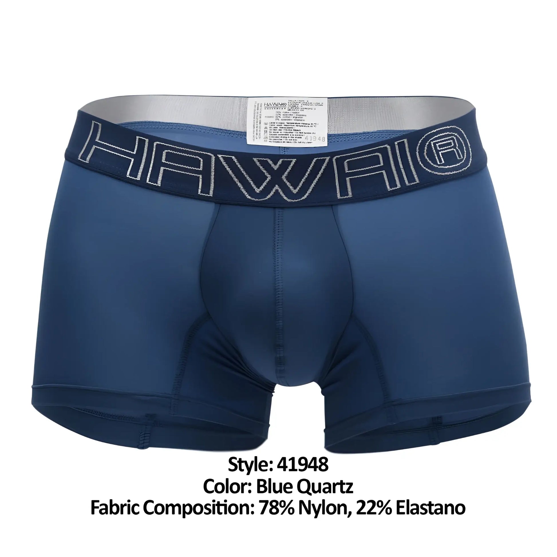 Blue quartz hawai 41948 men’s boxer briefs made of 78 nylon and 22 elastane for comfortable support