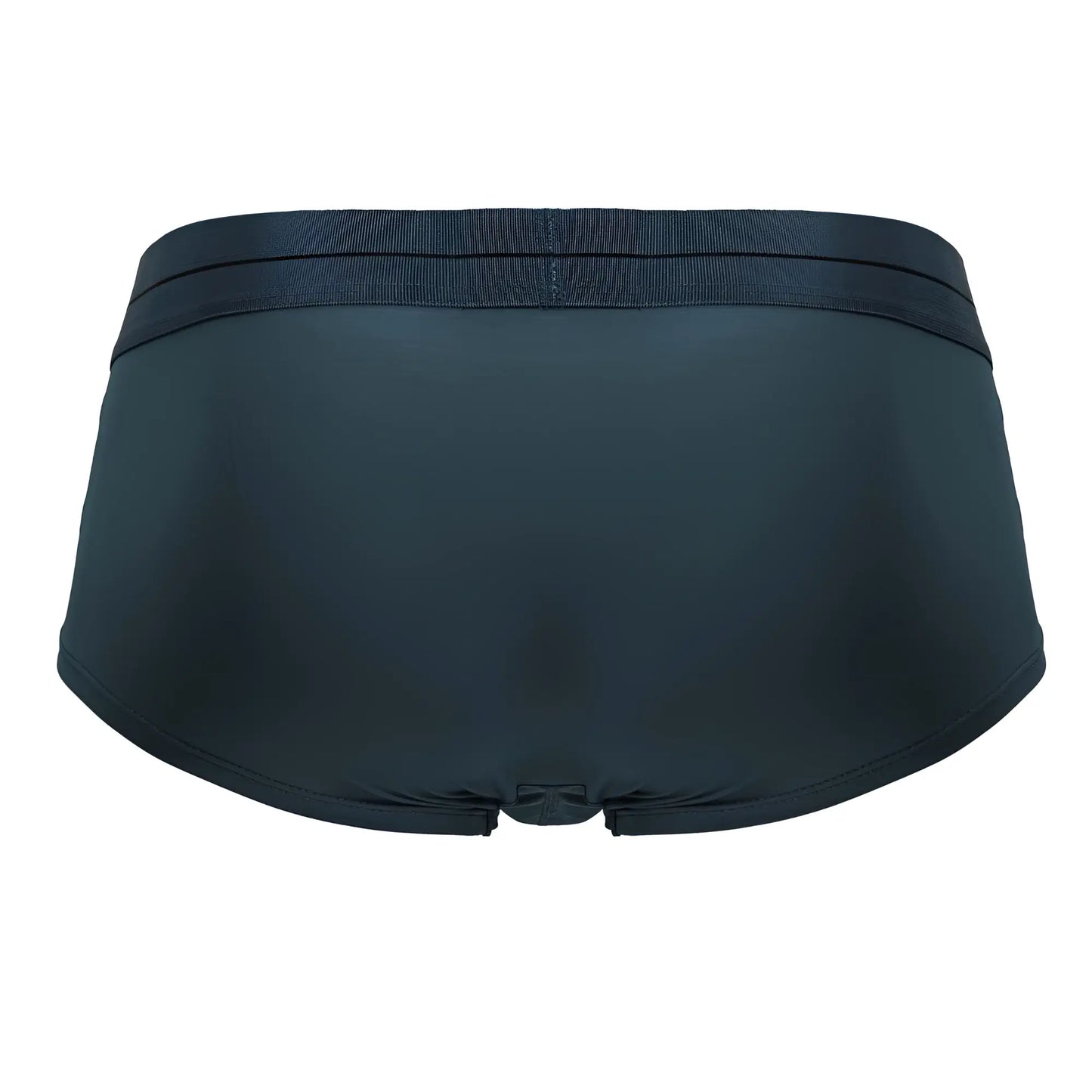 Black hawaI 41961 microfiber briefs in green with smooth stretchy fabric and elastic waistband