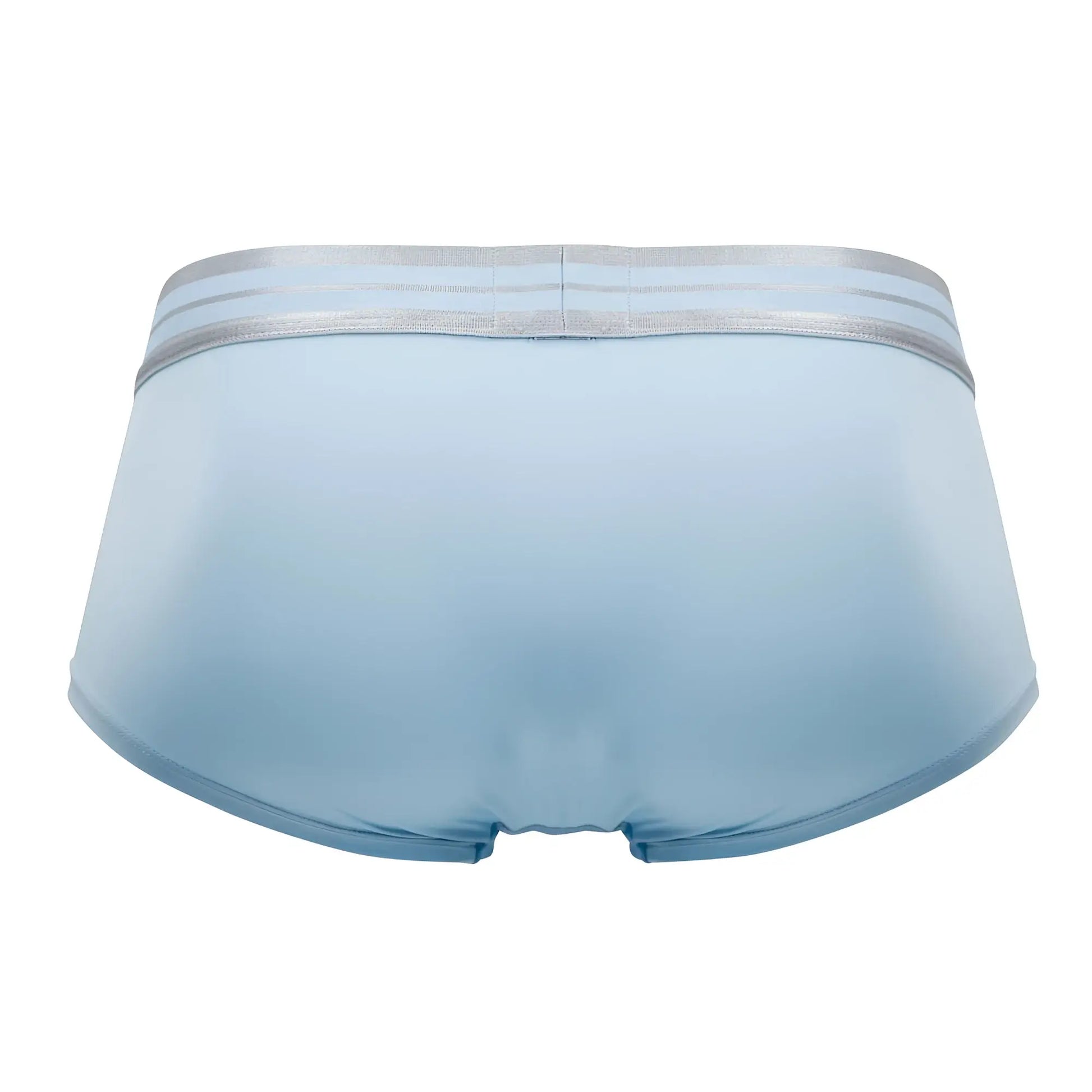 Light blue hawai 41961 microfiber briefs for men with a silver elastic waistband for comfortable fit