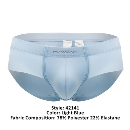 Light blue Hawai 42141 microfiber briefs made of 78 percent polyester and 22 percent elastane for men