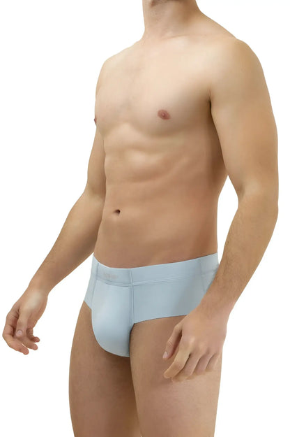 Light blue hawai 42141 microfiber briefs for men with a smooth form-fitting design