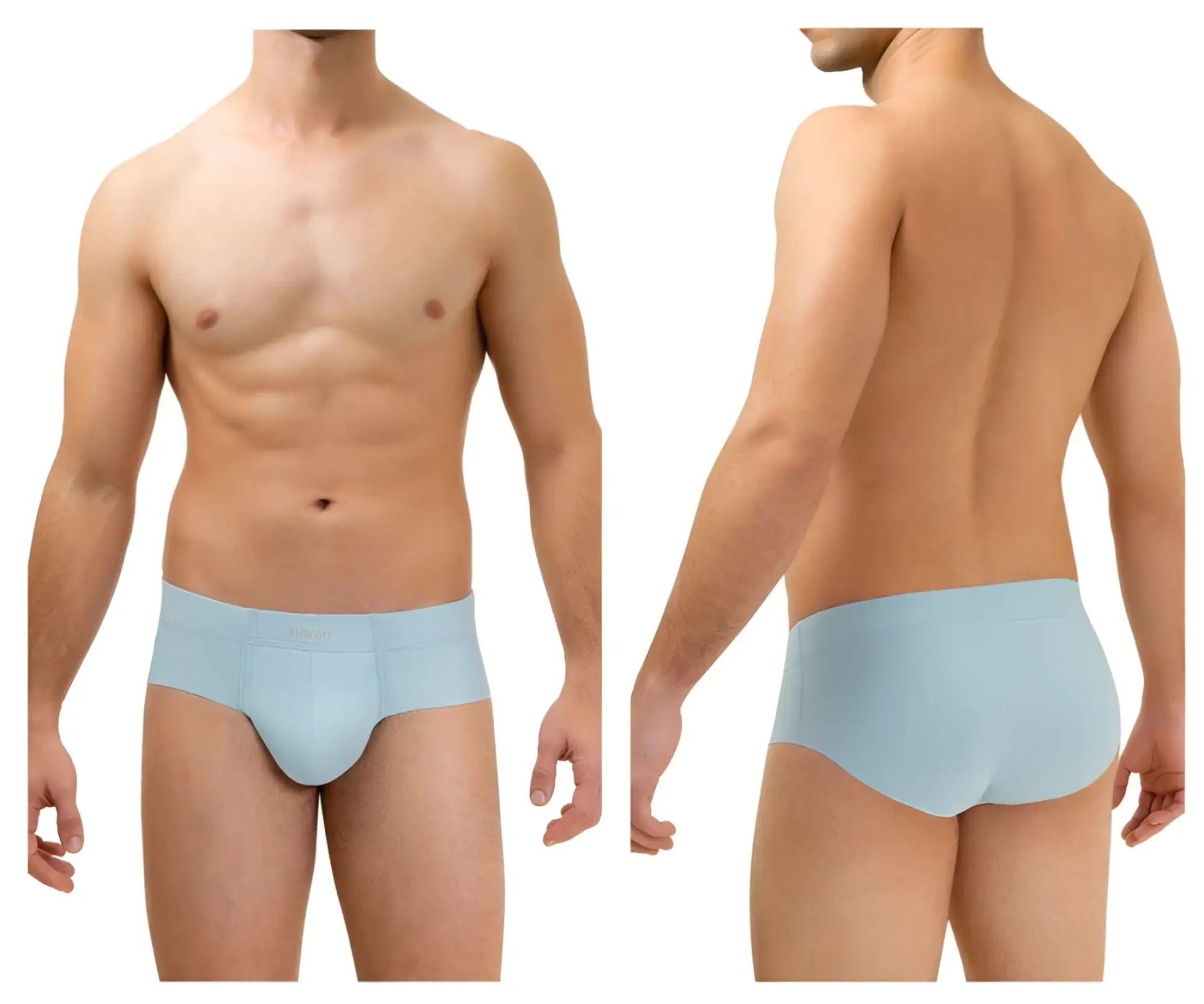 Light blue HAWAI 42141 microfiber briefs for men with a smooth seamless design for comfortable everyday wear
