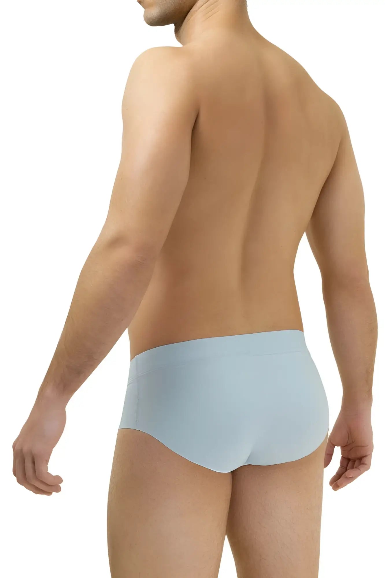 Light blue hawai 42141 microfiber briefs with smooth texture designed for comfortable everyday wear