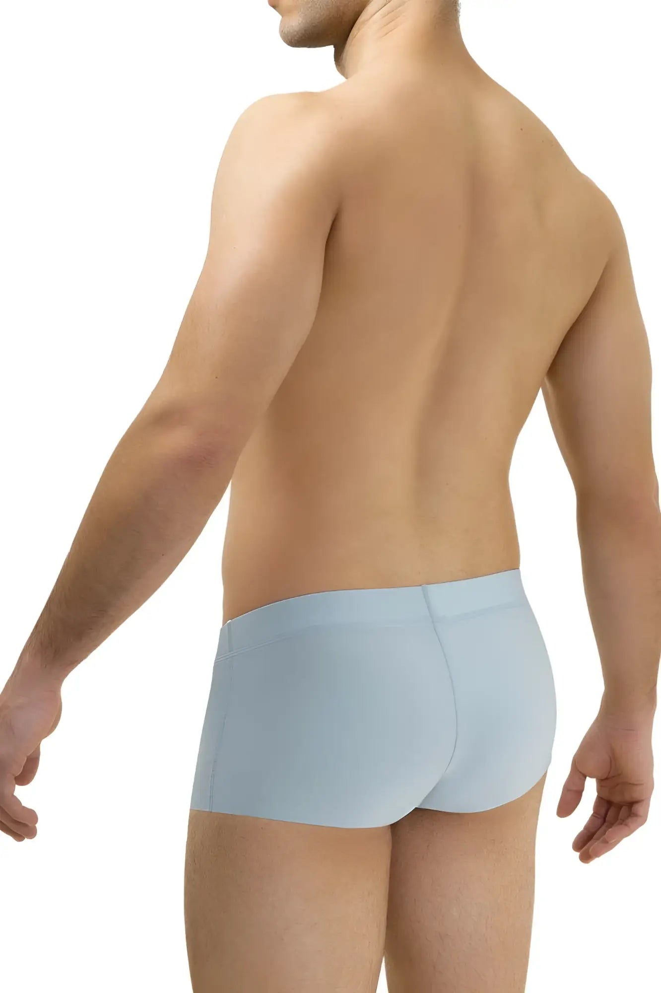 Light blue HAWAI 42142 microfiber trunks with form-fitting seamless fabric for comfortable wear
