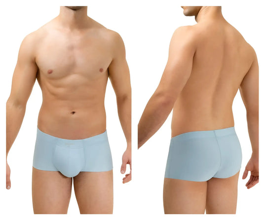 Light blue seamless microfiber briefs with contoured design in hawai 42142 trunks for comfortable fit