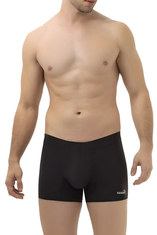 Black havaianas hawaai 42222 microfiber trunks with snug fit elastic waistband in black for comfortable wear