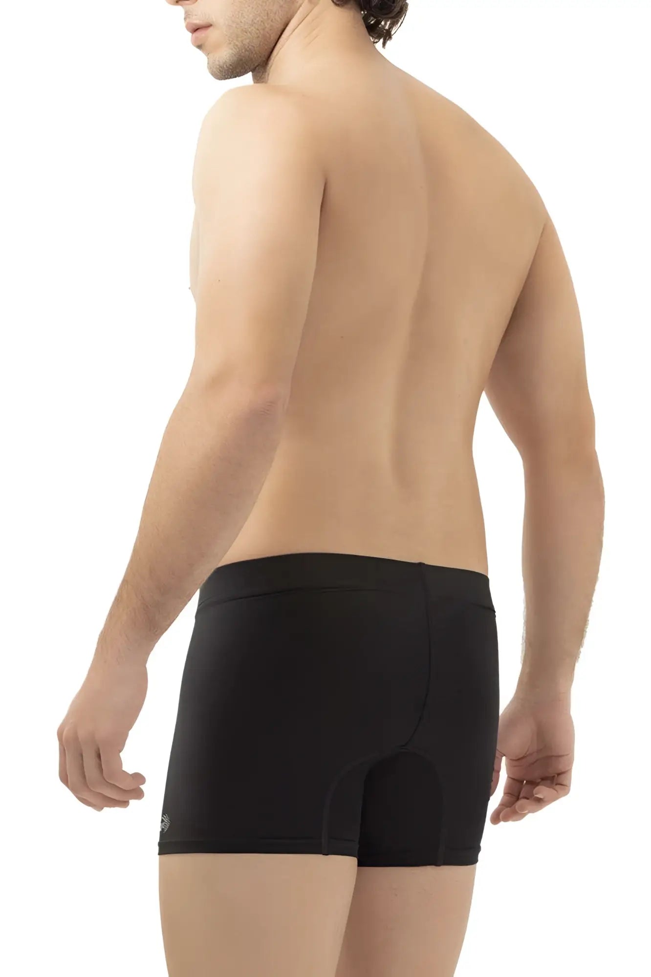 Black HAWAI 42222 microfiber trunks with smooth form-fitting design and subtle waistband branding