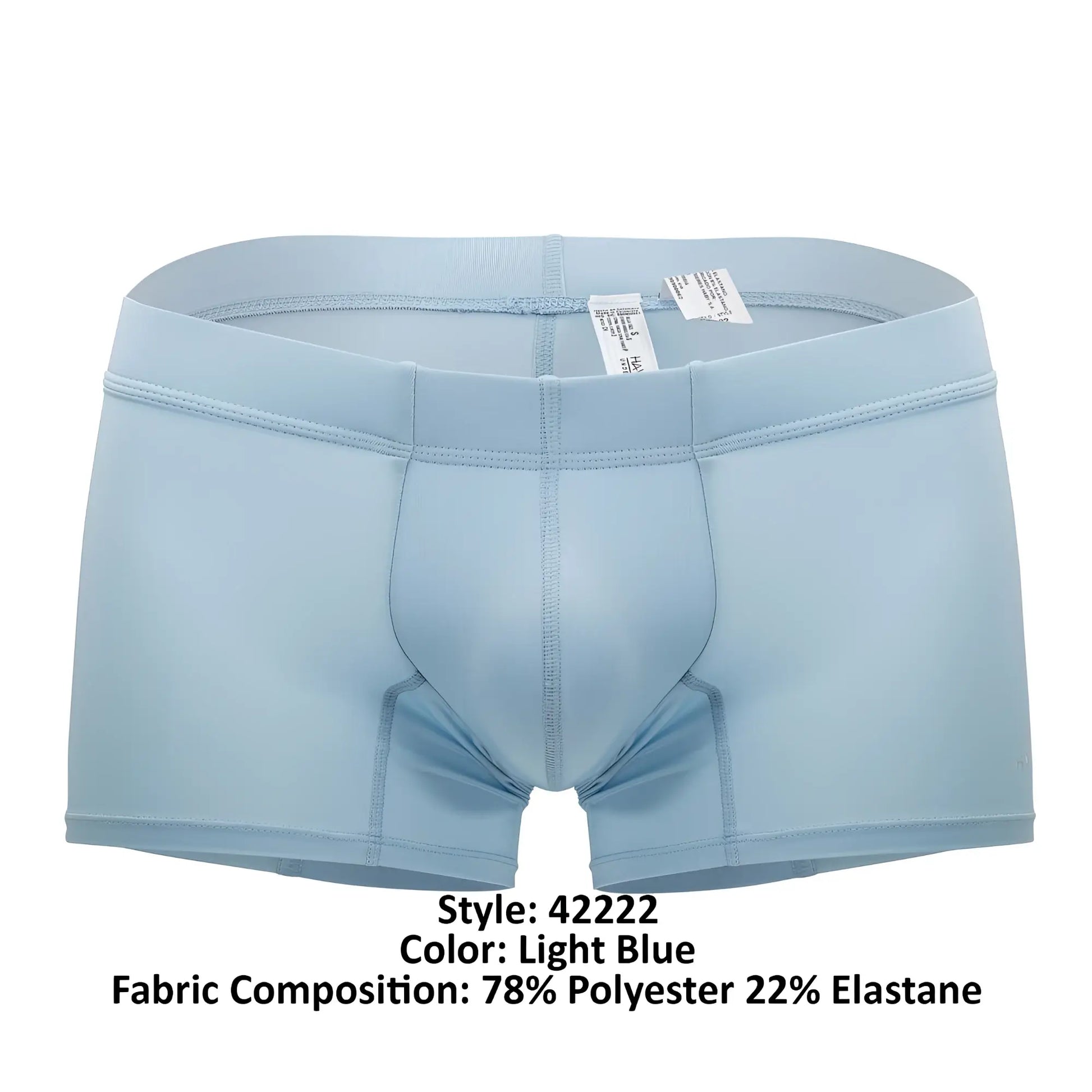 Light blue hawaï 42222 microfiber trunks made of 78 polyester 22 elastane with smooth form-fitting design and reinforced stitching