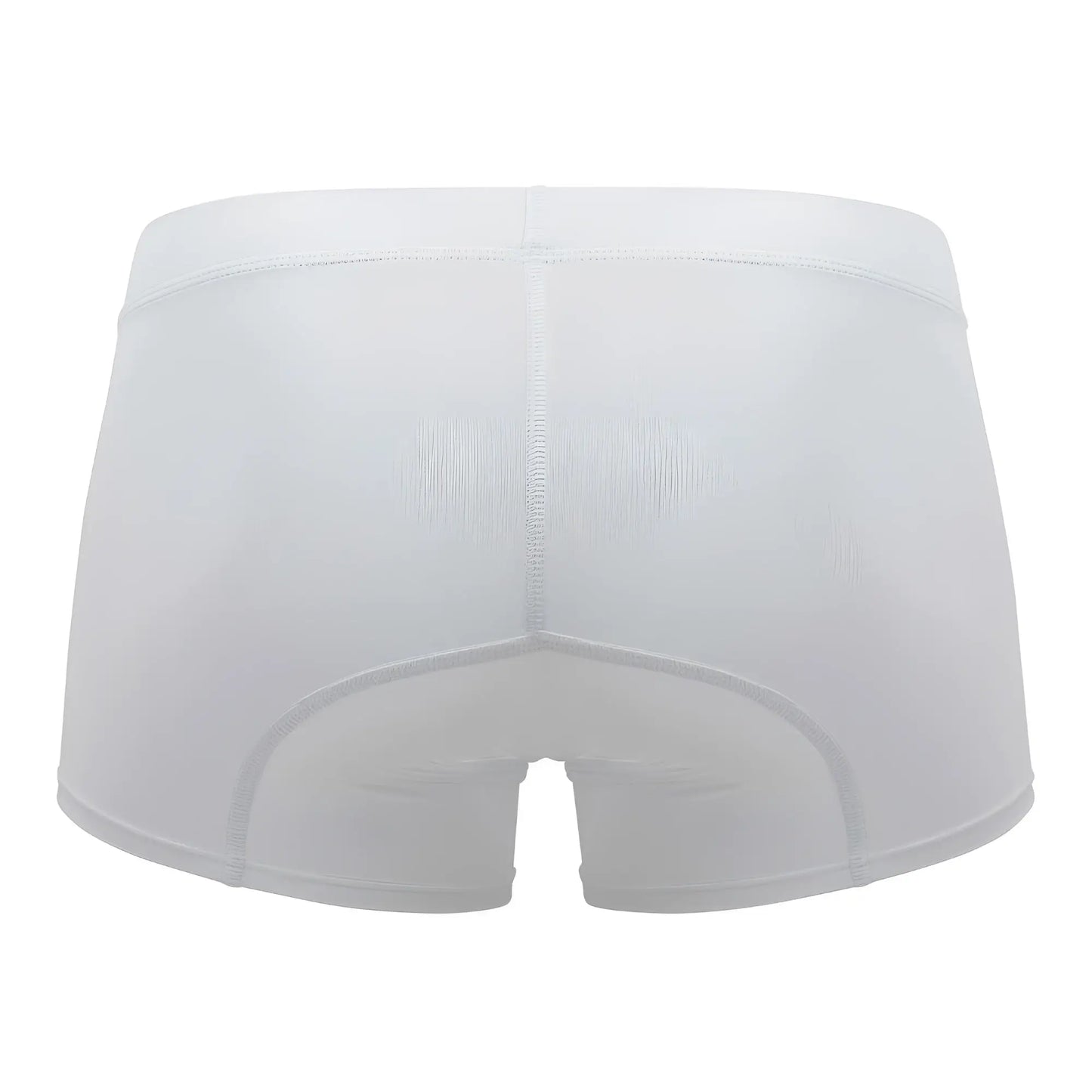 White men’s briefs hawai 42222 microfiber trunks in white with smooth form-fitting fabric and subtle seam detailing