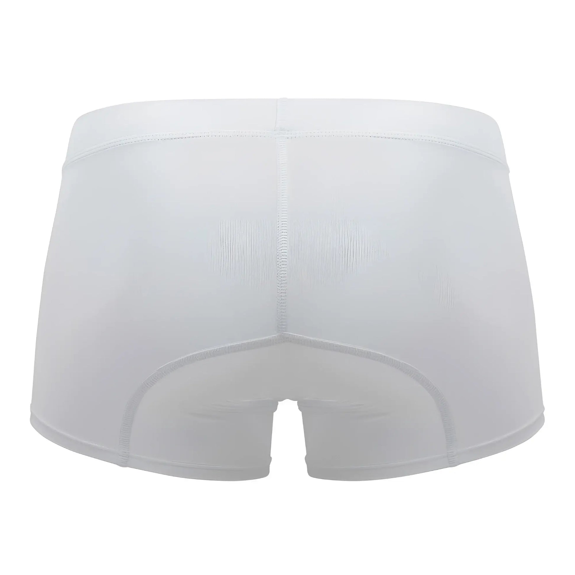 White men’s briefs hawai 42222 microfiber trunks in white with smooth form-fitting fabric and subtle seam detailing