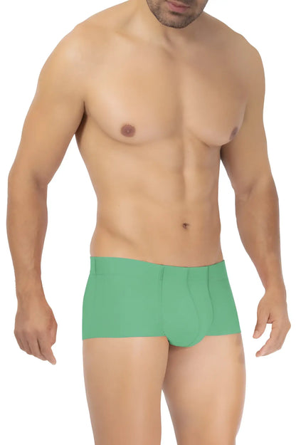 Green men’s microfiber briefs hawai 42308 in vibrant green showing front view for comfortable daily wear