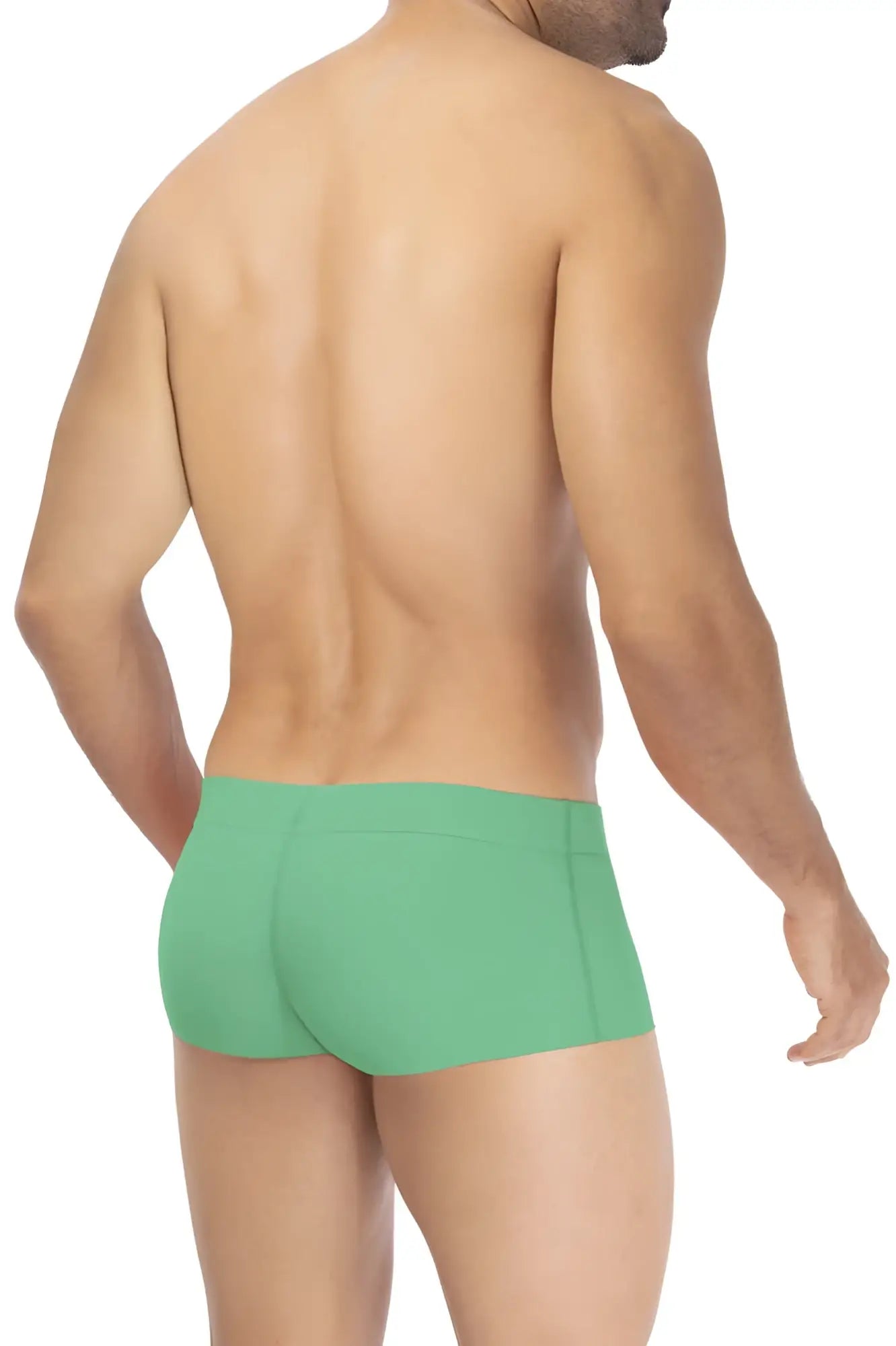 Green microfiber trunks hawai 42308 with smooth form-fitting fabric and clean-cut seams in green color