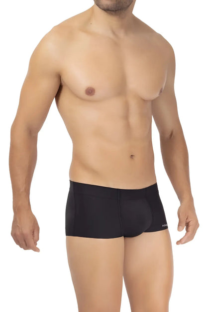 Black hawaai 42344 microfiber trunks with smooth form-fitting design and subtle side branding
