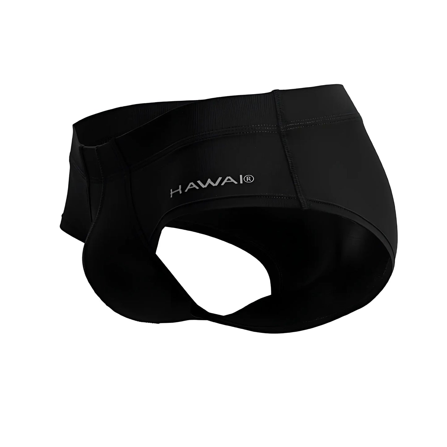 Black Hawai brand HAWAI 42241 microfiber briefs in black with sleek form-fitting design and elastic waistband