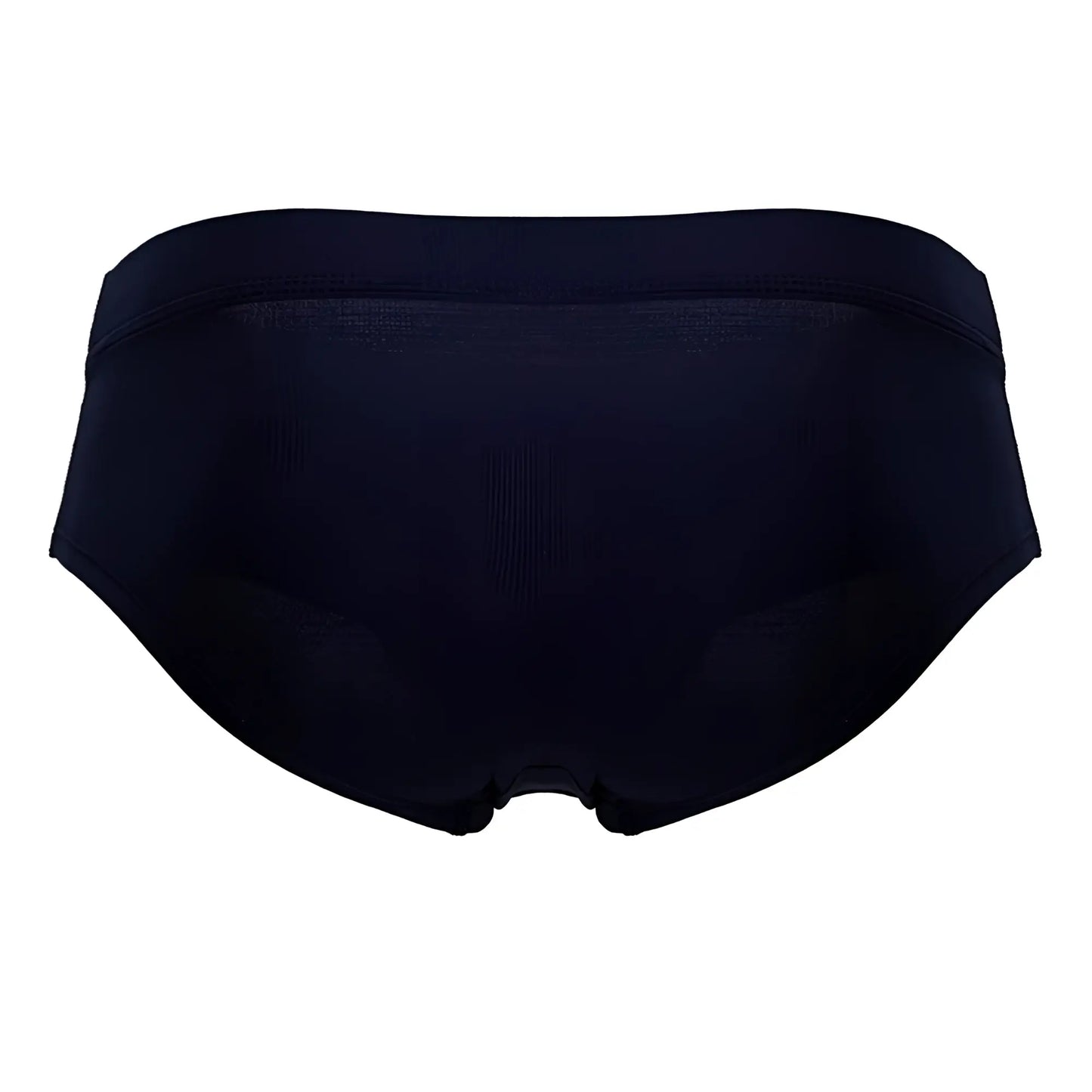 Black seamless microfiber briefs with smooth stretchy fabric and contoured design in dark blue hawai 42241