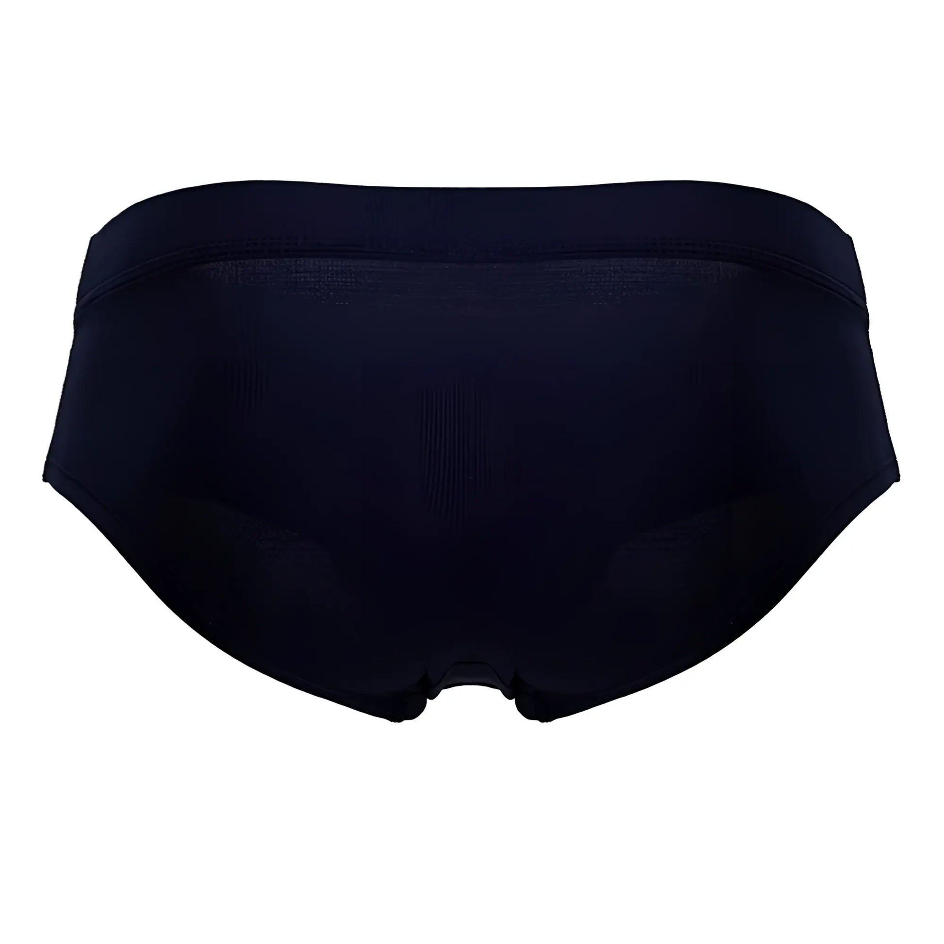 Black seamless microfiber briefs with smooth stretchy fabric and contoured design in dark blue hawai 42241