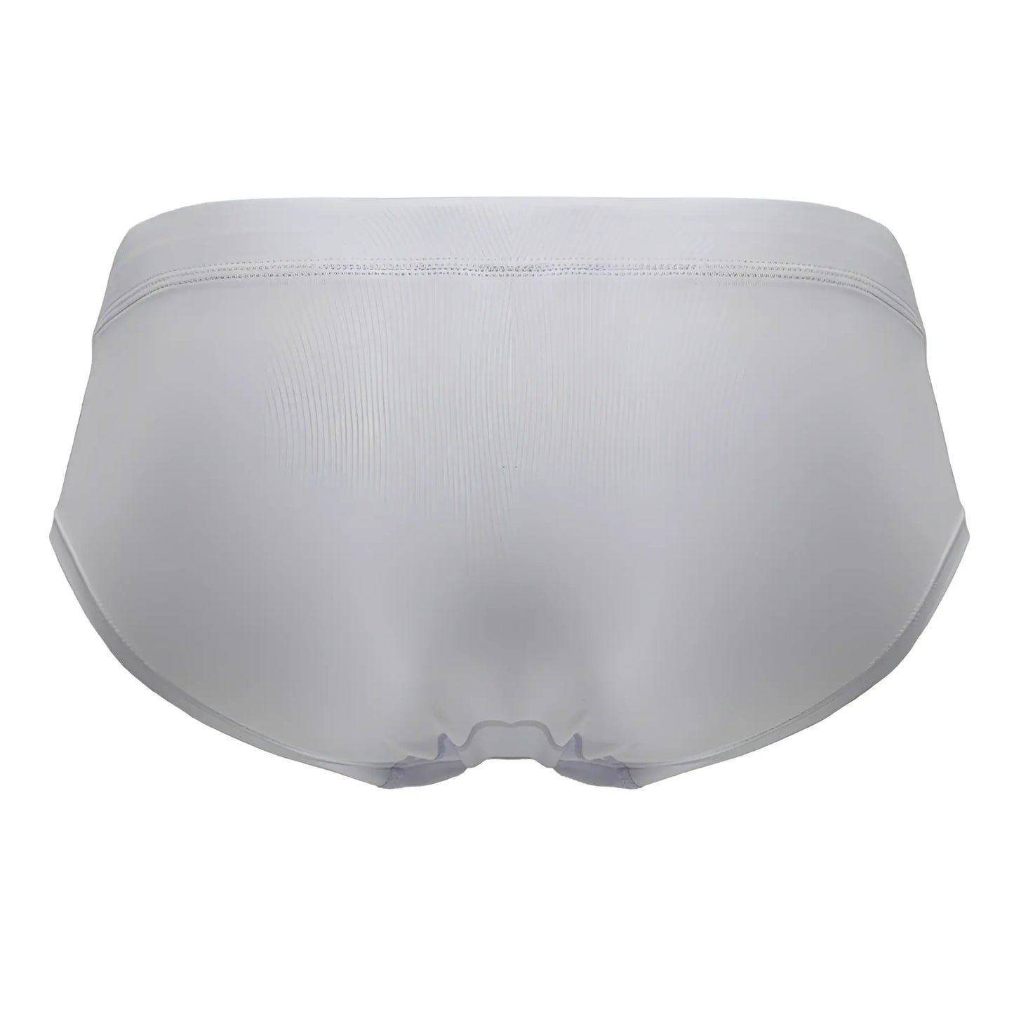 A sleek white hawaI 42241 microfiber brief with smooth fabric finish and subtle waistband stitching