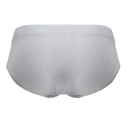 A sleek white hawaI 42241 microfiber brief with smooth fabric finish and subtle waistband stitching