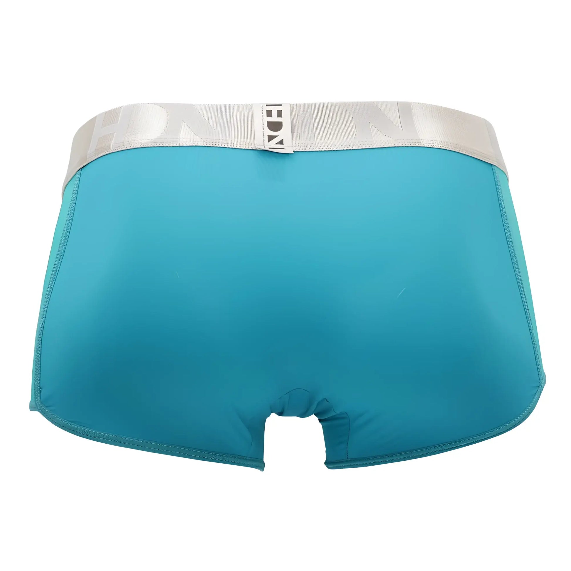 Teal hidden 964 mesh side trunks with silver inch waistband in jade color featuring breathable fabric for comfort