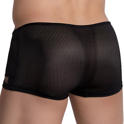 Hung hgg015 black mesh briefs with snug fit and reinforced side panels for comfortable support