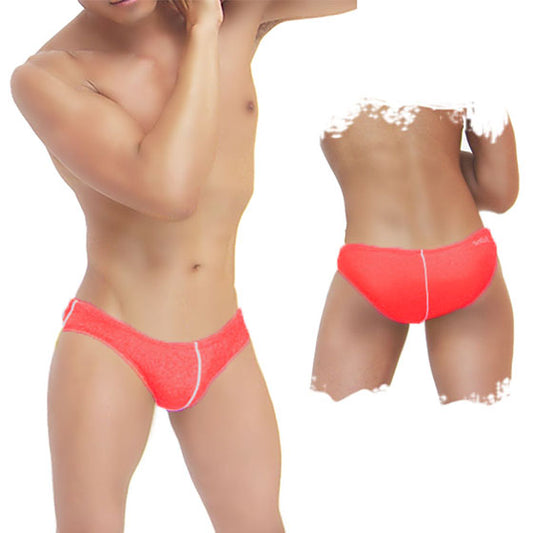 Icker Sea Contrast Line Slip Bikini Swimwear Red COB-12-145