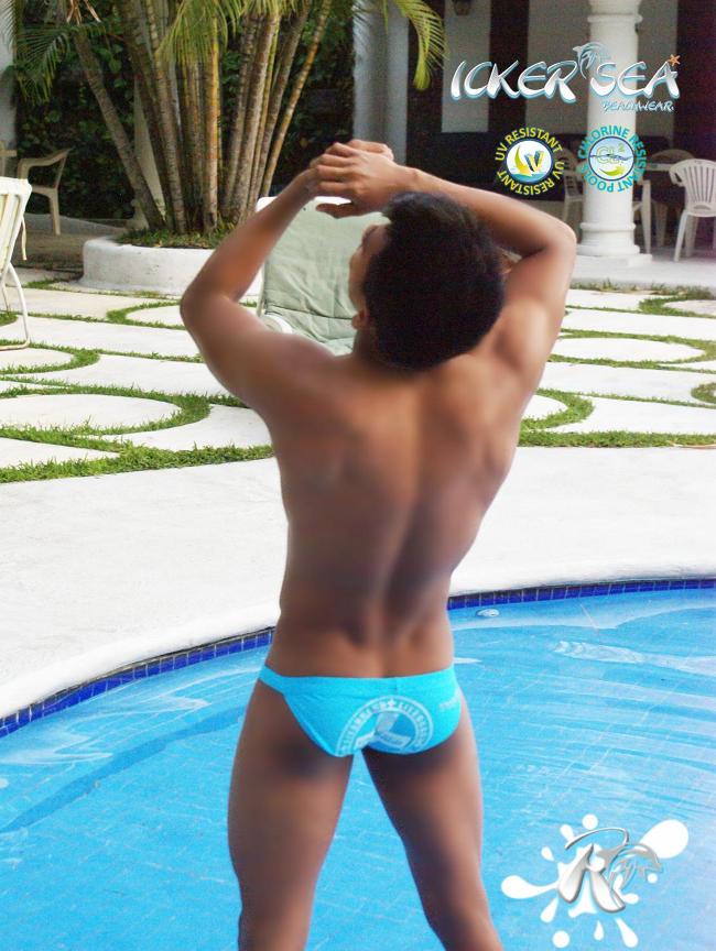 Icker Sea Lifeguard Micro Slip Bikini Bademode Blau COB-13-11