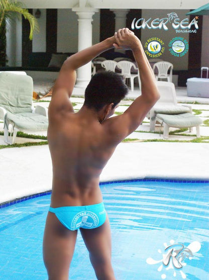 Icker Sea Lifeguard Micro Slip Bikini Bademode Blau COB-13-11