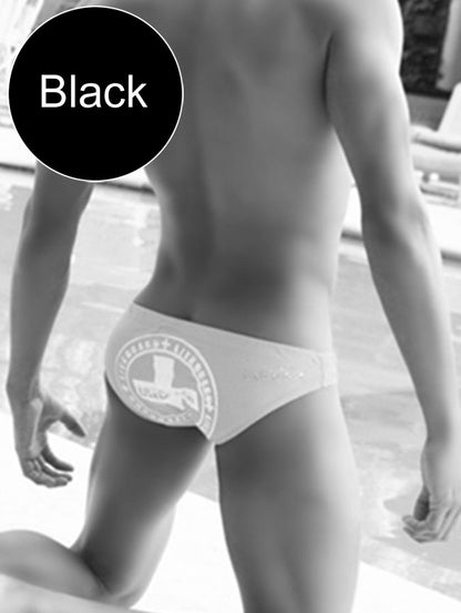 Icker Sea Lifeguard Slip Bikini Swimwear Black COB-13-23