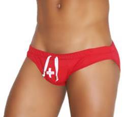 Icker Sea Lifeguard Slip Bikini Bademode Rot COB-13-23