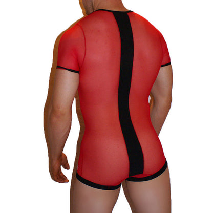 Icker Sea Schnürbody aus Mesh, Rot, COI-12-129R