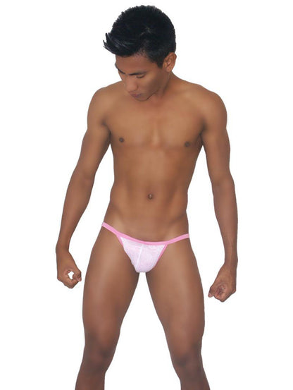 Icker Sea Devoured Micro Slip Bikini Unterwäsche Rosa/Weiß COI-13-04