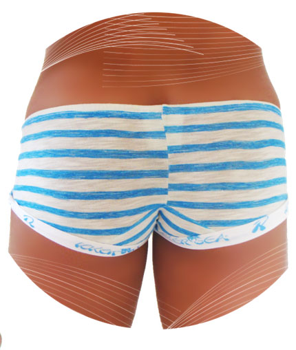 Icker Sea Sailor Mini-Boxershorts mit Streifen und Logo-Besatz, Modell COI-14-14