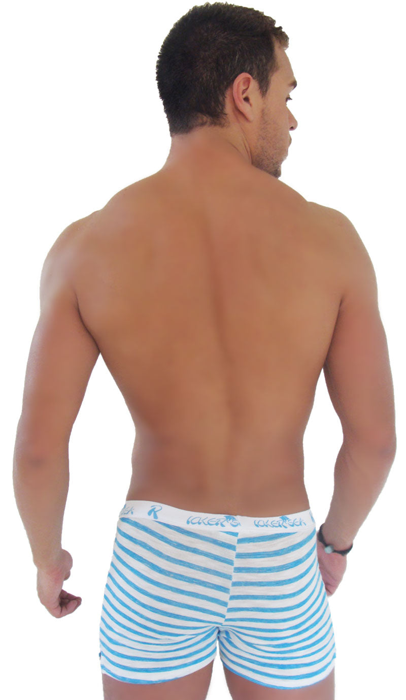 Icker Sea Sailor Stripe Boxer Brief Long Boxer Brief Underwear COI-14-17