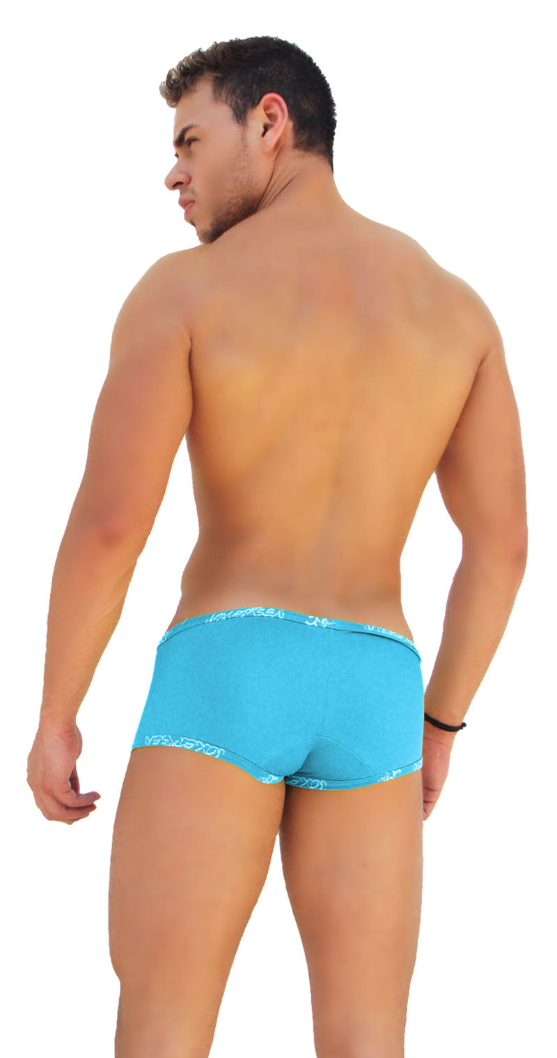 Icker Sea Logo Trim Low Boxer Brief Unterwäsche Blau COI-14-BLUE-05