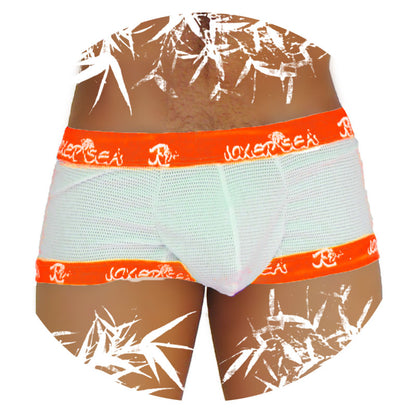 Icker Sea Fresh Boxershorts mit Punkten und Logobesatz, Orange, COI-14-FD-02