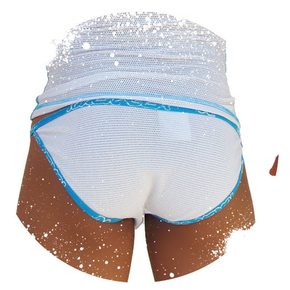 Icker Sea Fresh Dots Logo Trim Microslip Bikini Unterwäsche Blau COI-14-FD-03