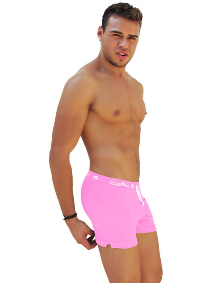 Icker Sea Boxershorts mit seitlichem Schlitz, lang, Pink, COI-14-PINK-08