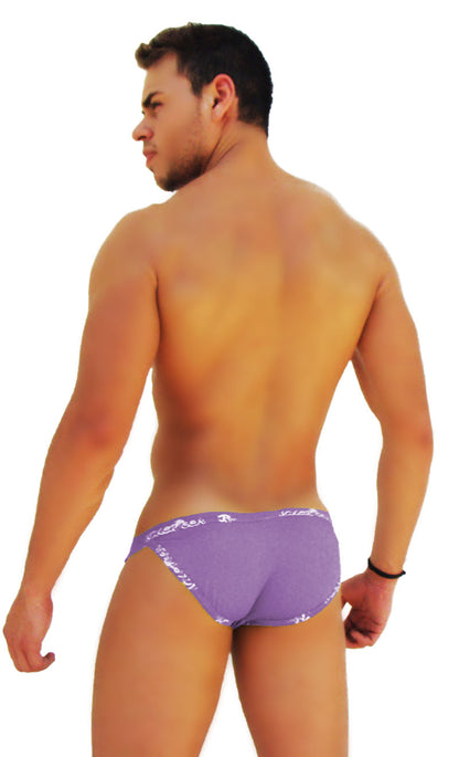 Icker Sea Logo Trim Microslip Bikini Unterwäsche Lila COI-14-PURPLE-01