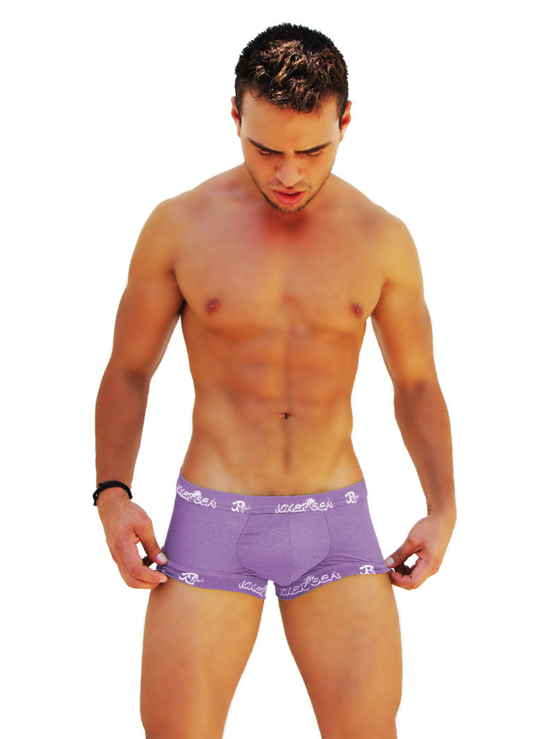 Icker Sea Logo Trim Boxer Brief Unterwäsche Lila COI-14-PURPLE-06