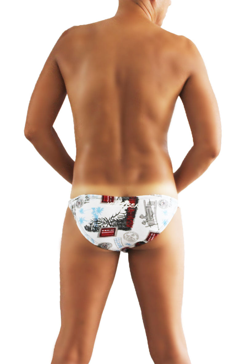 Icker Bikini-Unterwäsche mit Meeresspielzeug-Print, Weiß, COI-16-11