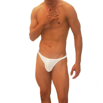 Icker Sea Trapezoid Thong Underwear White COI-19-03