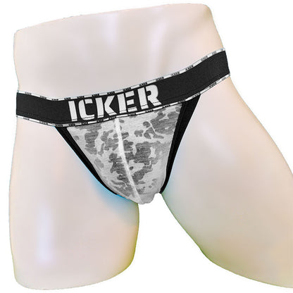 Icker Sea Acid Mesh Piping Cheeky Tanga Bikini Unterwäsche Schwarz COI-21-03