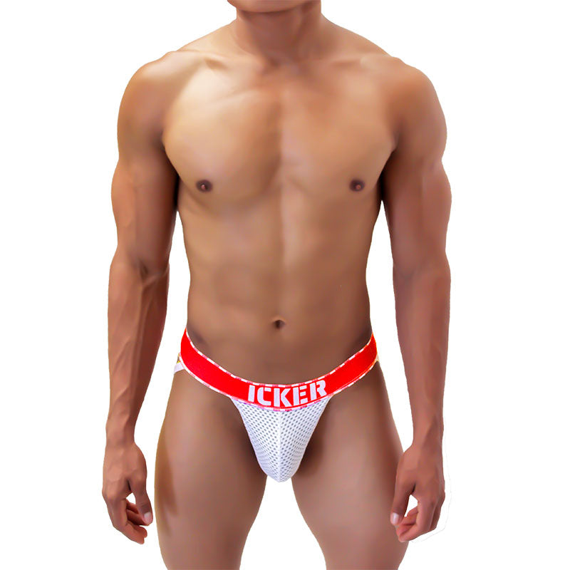 Icker Sea Mesh Contrast Jock Strap Unterwäsche Rot COI-21-06