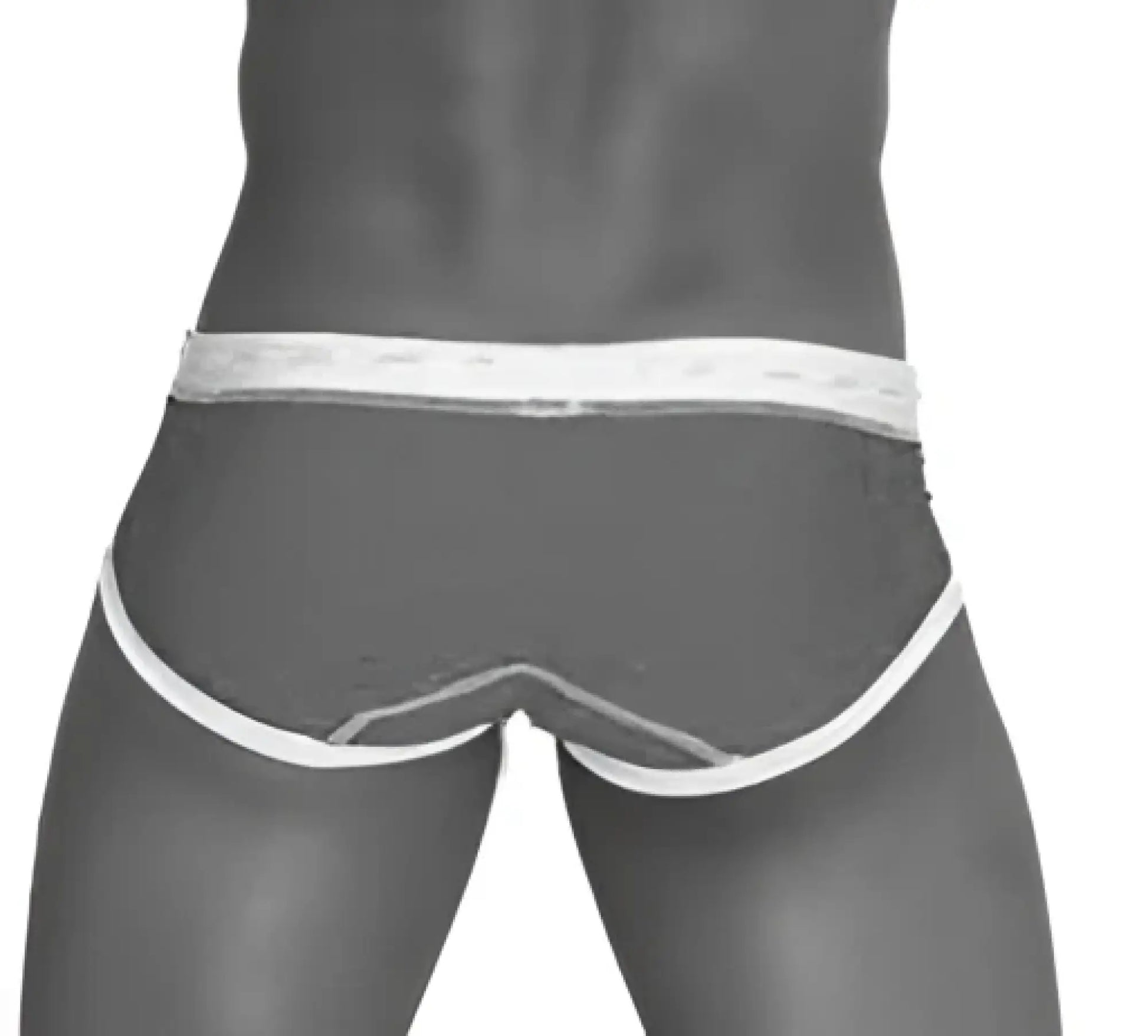 Icker Sea Cord contrast trim and stitching bikini swimwear black and white striped briefs with a snug fit