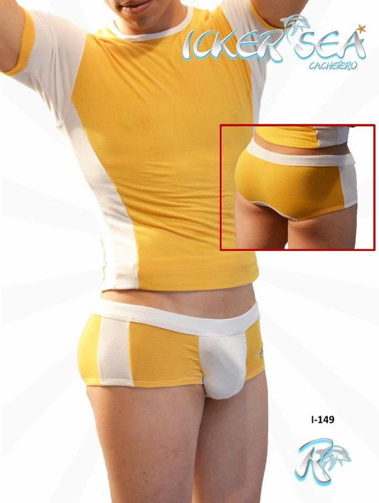 Icker Sea Duotone Boxer Brief Unterwäsche Mango/Weiß COI-12-I149